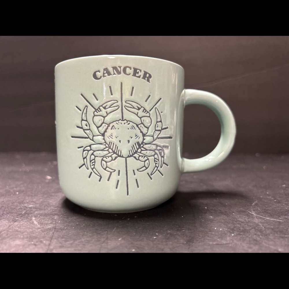 Cancer Zodiac Crab Ceramic Mug - Sage Green